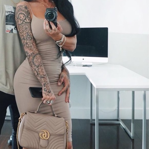 JLUXLABEL Dresses & Skirts - Taupe JLUXBASIX New Jersey Double Lined Dress